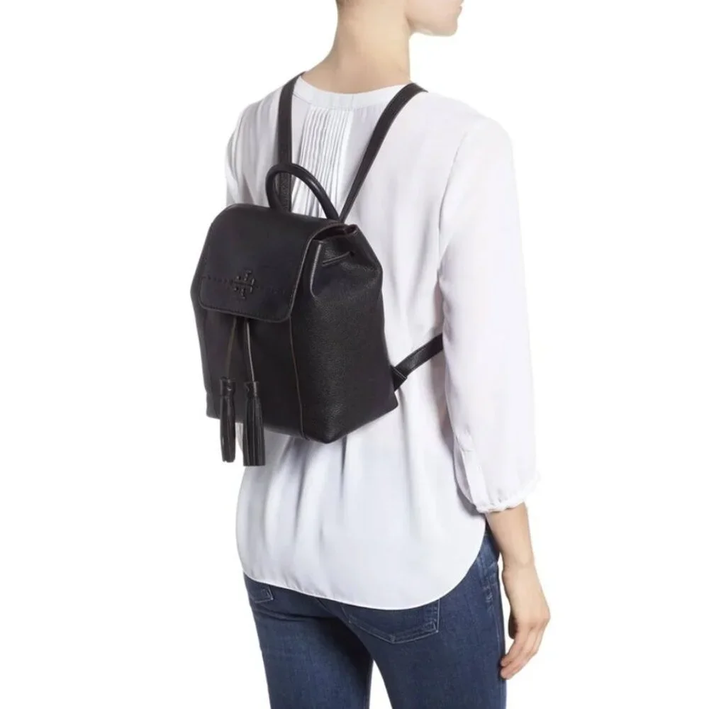 Tory Burch Thea Leather Pebbled Backpack NWOT